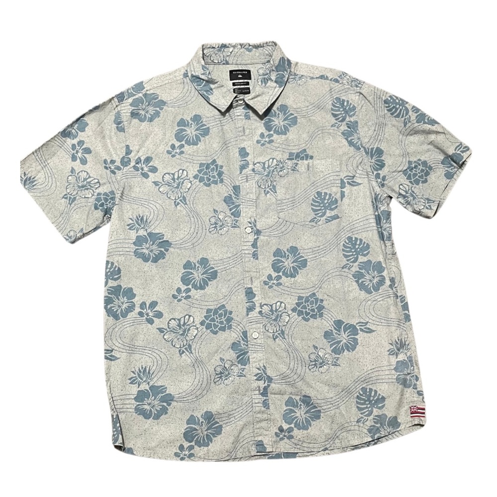 Quicksilver Hawaii carved paddle XL shirt